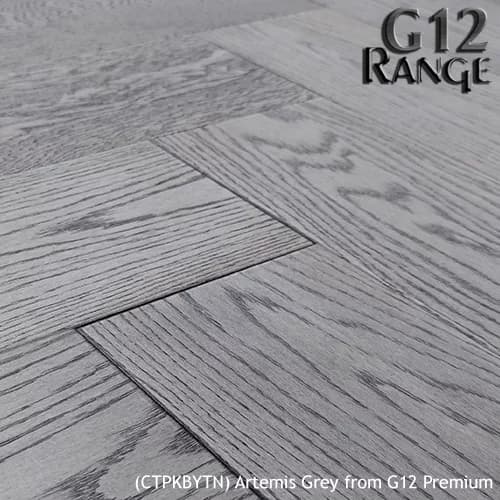 London Smoked Grey Herringbone engineered oak flooring