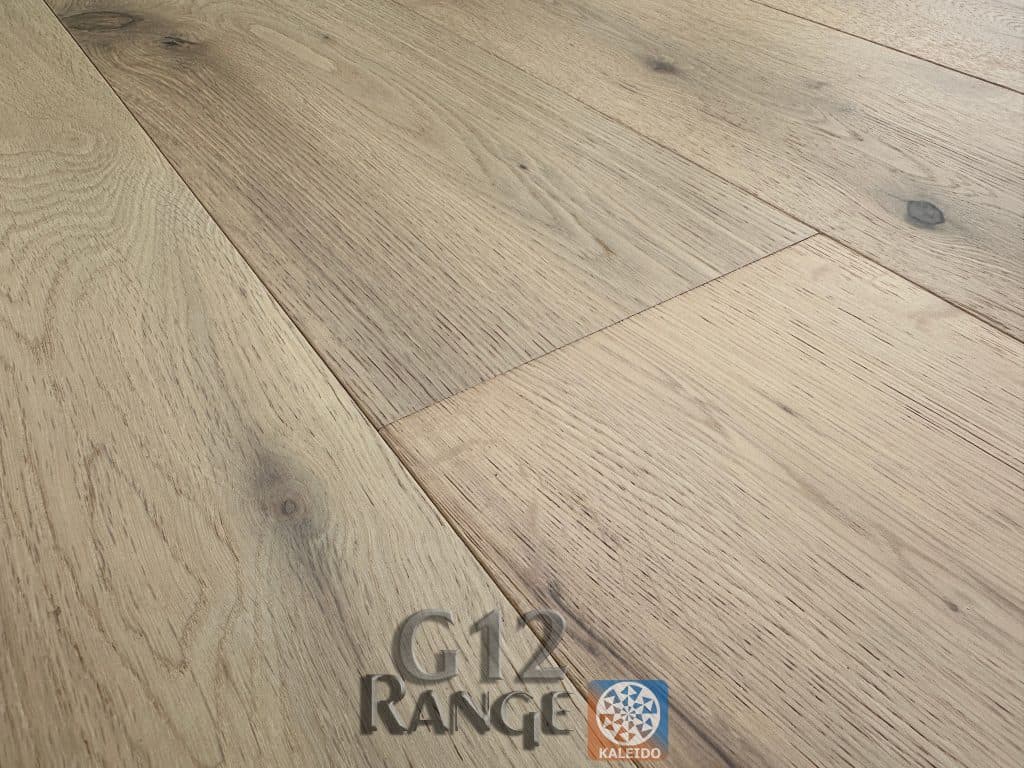 Luxury wide-plank oak flooring in a premium interior
