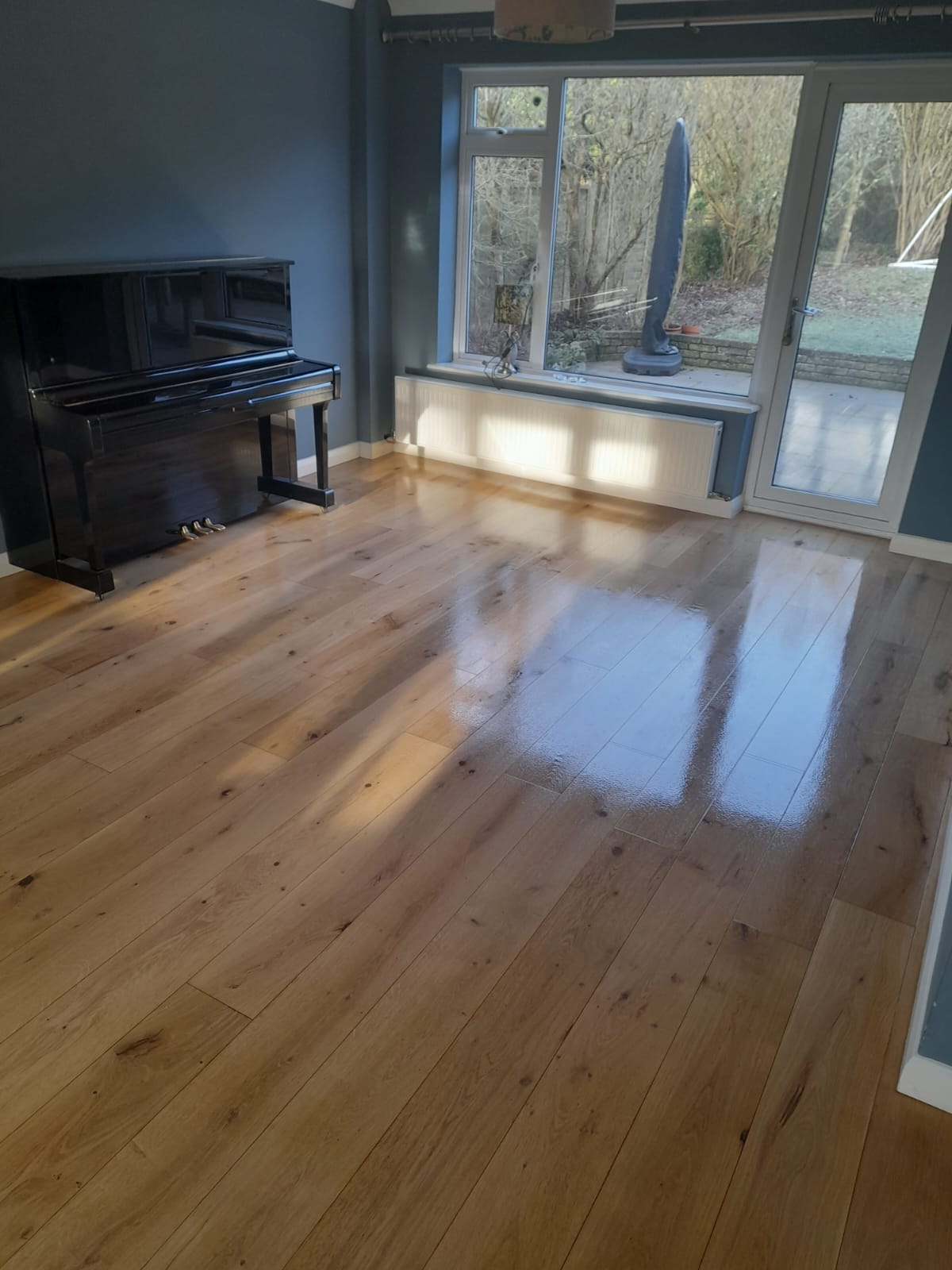 Engineered European oak parquet flooring